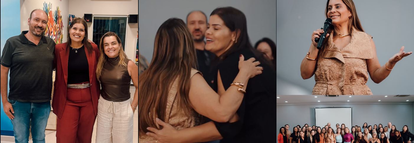 Carla Sani Equipe Sorridents em evento Road Show com treinamento, integração e apresentação para franqueados